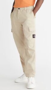 CALVIN KLEIN – Pantaloni Uomo Cargo Lavato Skinny Beige