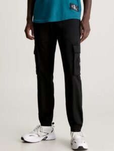 CALVIN KLEIN – Pantaloni Uomo Cargo Lavato Skinny Nero