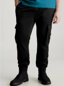 CALVIN KLEIN – Pantaloni Uomo Cargo Lavato Skinny Nero