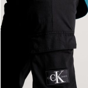 CALVIN KLEIN – Pantaloni Uomo Cargo Lavato Skinny Nero