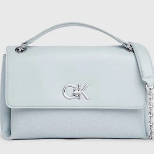 CALVIN KLEIN – Borsa da Spalla Donna Convertibile in Jacquard con Logo Pigeon Mono