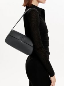CALVIN KLEIN – Borsetta Donna Business Shoulder Bag_Saffiano Nero
