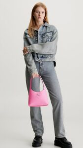 CALVIN KLEIN – Borsa da Spalla Donna Minimal Monogram Shoulder Bag Rosa