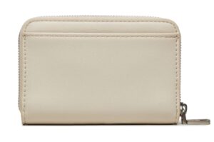 CALVIN KLEIN – Portafoglio Donna con Zip Integrale RFID Beige