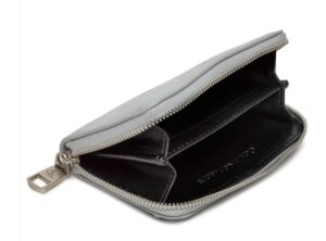CALVIN KLEIN – Portafoglio Donna con Zip Integrale RFID Grigio