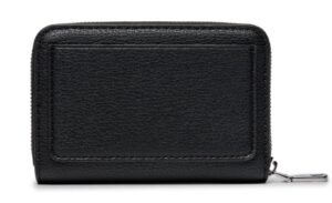 CALVIN KLEIN – Portafoglio Donna con Zip Integrale RFID e Scomparto sul Retro Nero