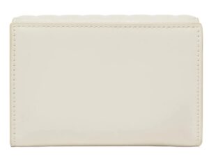CALVIN KLEIN JEANS – Portafoglio Donna a Tre Ante RFID Trapuntato Piccolo Beige