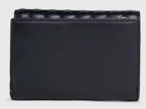 CALVIN KLEIN JEANS – Portafoglio Donna a Tre Ante RFID Trapuntato Piccolo Nero