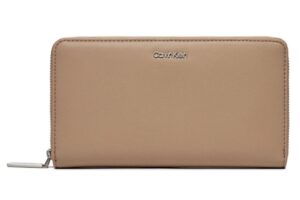 CALVIN KLEIN JEANS – Portafoglio Donna Grande Ck Must Z/A Wallet XL Grigio