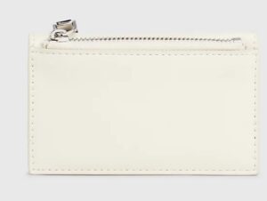 CALVIN KLEIN – Portafoglio Donna con Zip Integrale e Borsellino Portamonete da Polso RFID Beige