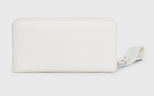 CALVIN KLEIN – Portafoglio Donna con Zip Integrale e Borsellino Portamonete da Polso RFID Beige