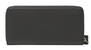 CALVIN KLEIN JEANS – Portafoglio Donna in Ecopelle con Zip Integrale e Logo Nero