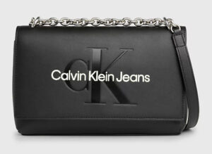 CALVIN KLEIN JEANS – Borsa Donna Sculpted Ew Flap Conv25 Mono Nero