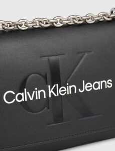 CALVIN KLEIN JEANS – Borsa Donna Sculpted Ew Flap Conv25 Mono Nero