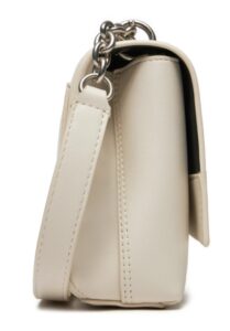 CALVIN KLEIN JEANS – Borsa Donna Sculpted Ew Flap Wichain25 Mono Ecrù