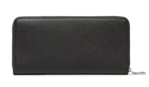CALVIN KLEIN JEANS – Portafoglio Donna Grande Sculpted Zip Around Mono Nero