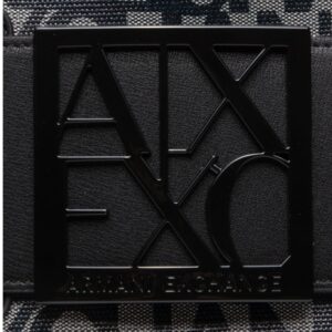ARMANI EXCHANGE – Borsa Donna Tote Media con Dettaglio a Contrasto Nero/Beige