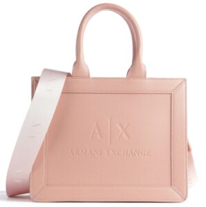 ARMANI EXCHANGE – Borsa Donna a Mano in Pelle Sintetica Rosa Antico