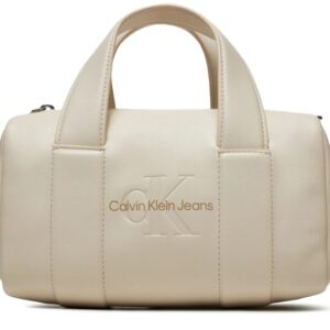 CALVIN KLEIN JEANS – Borsetta Donna Sculpted Square Barrel Bag Mono Beige