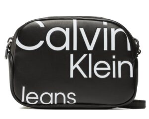 CALVIN KLEIN JEANS – Borsetta Donna Sleek Camera Bag20 Aop Nero