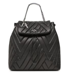 ARMANI EXCHANGE – Zaino Donna a Coulisse con Clip Magnetica Nero