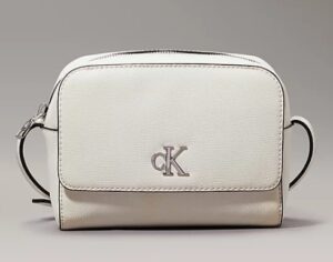CALVIN KLEIN JEANS – Borsetta Donna Minimal Camera Bag18 Bianco Crema