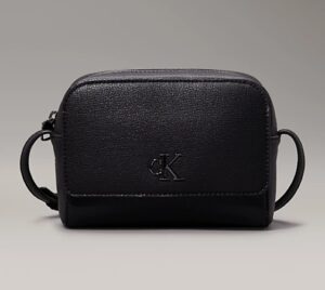 CALVIN KLEIN JEANS – Borsetta Donna Minimal Camera Bag18 Nero/Shiny Gunmetal