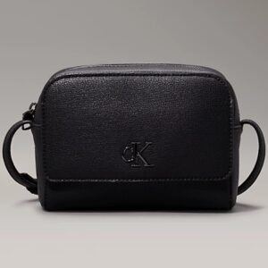 CALVIN KLEIN JEANS – Borsetta Donna Minimal Camera Bag18 Nero/Shiny Gunmetal