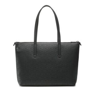 CALVIN KLEIN JEANS – Borsa Donna Ck Must Shopper Md Epi Mono Nero