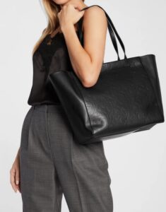 CALVIN KLEIN JEANS – Borsa Donna Sleek Shopper 29 Aol Nero
