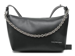 CALVIN KLEIN JEANS – Borsa Donna Sculpted Round S828 Chain Nero