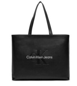 CALVIN KLEIN JEANS – Borsa Donna Sculpted Slim Tote34 Mono Nero