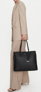 CALVIN KLEIN JEANS – Borsa Donna Ck Must Medium Shopper_Jcq Nero
