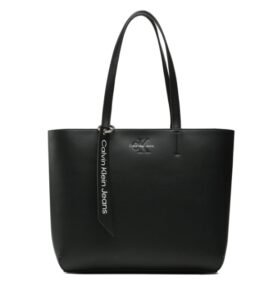 CALVIN KLEIN JEANS – Borsa Donna Sculpted Shopper 29 Tag Nero