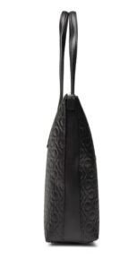 CALVIN KLEIN JEANS – Borsa Donna Ck Must Shopper Mid Embossed Mono Nero