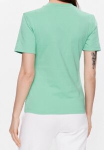 CALVIN KLEIN JEANS – T-Shirt Donna Slim Fit Scollo a V Verde
