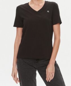 CALVIN KLEIN JEANS – T-Shirt Donna Embro Badge Nero
