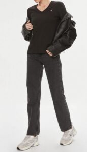 CALVIN KLEIN JEANS – T-Shirt Donna Embro Badge Nero
