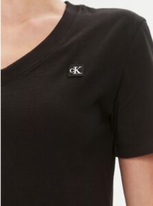 CALVIN KLEIN JEANS – T-Shirt Donna Embro Badge Nero
