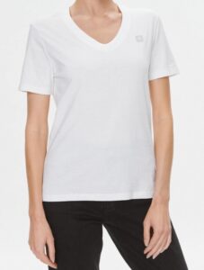 CALVIN KLEIN JEANS – T-Shirt Donna Embro Badge Bianco
