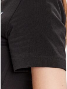 CALVIN KLEIN JEANS – T-Shirt Donna Scollo a V Nero