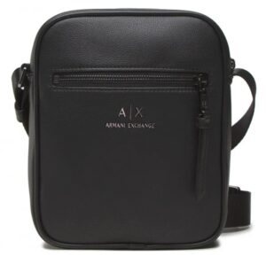 ARMANI EXCHANGE – Borsa a Tracolla Uomo in Pelle Sintetica Logata Nero