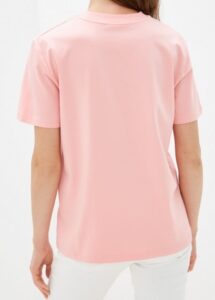 CALVIN KLEIN JEANS – T-Shirt Donna Hero Logo Tee Rosa Soft/Bianco