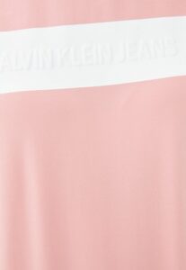 CALVIN KLEIN JEANS – T-Shirt Donna Hero Logo Tee Rosa Soft/Bianco