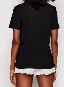 CALVIN KLEIN JEANS – T-Shirt Donna Hero Logo Tee Nero/Bianco