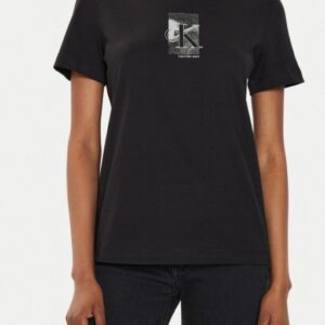CALVIN KLEIN JEANS – T-Shirt Donna Diffused Nero