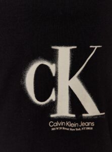 CALVIN KLEIN JEANS – T-Shirt Donna Regular con Logo Sfumato Nero
