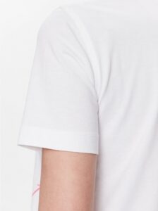CALVIN KLEIN JEANS – T-Shirt Donna Regular con Logo Sfumato Bianco