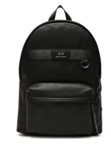 ARMANI EXCHANGE – Zaino Uomo Backpack in Ecopelle Morbida Nero