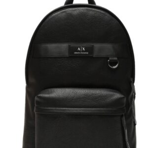 ARMANI EXCHANGE – Zaino Uomo Backpack in Ecopelle Morbida Nero